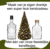 Glass bottles "Christmas" 200ml (6 pieces)