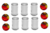 Set Glass jars 300 ml lid mixed fruit 8 x 6 pcs
