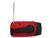 Emergency radio charged with a crank, solar panel, or USB.