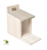 Squirrel feeder house white cottage 27x23x12,5CM
