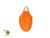 Shopping bag made of organic cotton (color orange)