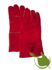 Kachel/lashandschoen van rood splitleder.